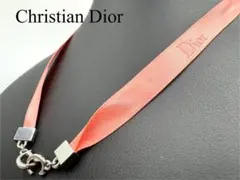 Dior ロゴ リボン チャーム ストラップ ピンクのサムネイル