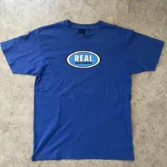 90s REAL SKATEBOARDS Tシャツ L青スケート オーバル FJ 90s REAL SKATEBOARDS Tシャツ L青スケート オーバル FJ 90s