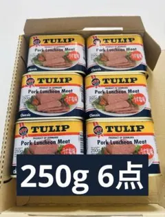 ★チューリップ★　ランチョンミート　うす塩　250g  20缶 ✨チューリップ✨ ランチョンミート うす塩 250g 6缶セット - メルカリ