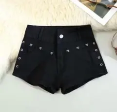 Sサイズ y2k ローライズ ショートパンツ ブラック 平成グランジ 韓国