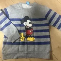 ミッキーマウス ストライプ トレーナー 110