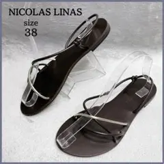 NICOLAS LINAS ストラップサンダル フラットサンダル size38のサムネイル