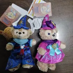 10周年　ダッフィー　シェリーメイ　コスチューム　ぬいぐるみバッジ