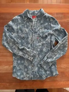 Indian Motorcycle 花柄シャツ Mサイズ