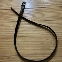 黒レザーベルト 金属バックル