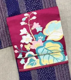 GWセール❗️ ［稀少］ 日本刺繍（？）の名古屋帯 アンティーク
