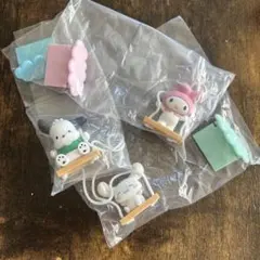 サンリオガチャガチャ ブランコ マイメロ&ポチャッコ&シナモン3点セット