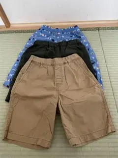 ユニクロ　キッズ ハーフパンツ３点SET 130㎝