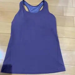 パープル ストレッチタンクトップ L
