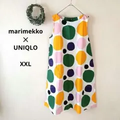 ユニクロ×マリメッコ　ノースリーブワンピース　Aライン　人気　大きめ【XXL】