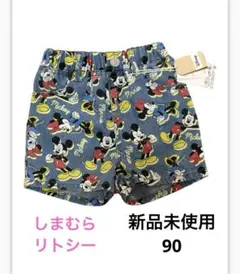 【新品未使用】　しまむら　リトシー　ディズニー　デニム　ショートパンツ