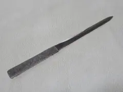 時代物】鉄地 猪目透かし 馬針 貫級刀 刀装具 隠し武器 古武術 骨董