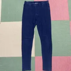 H&M ダークブルースリムフィットレギンス US S