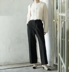 裏起毛 ワイドパンツ