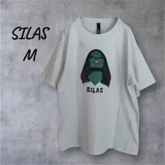 SILAS Tシャツ ホワイト Mサイズ　グラフィックTシャツ　個性的のサムネイル