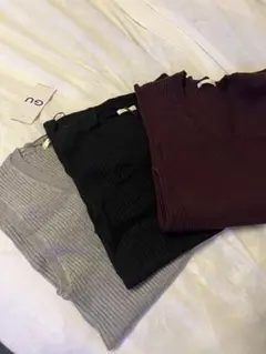 【GU】シンプルニット