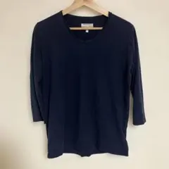 pyjama 七分袖カットソー Sサイズ　ネイビーのサムネイル