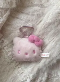 ハローキティ ぬいぐるみキーホルダー ピンク