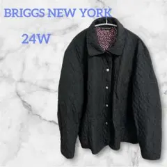 BRIGGS NEW YORKキルティングジャケットブラック