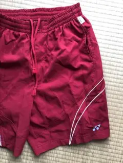 バドミントン用パンツ 赤黒黄幾何学模様 バドミントン用パンツ 赤黒黄幾何学模様 バドミントン用パンツ