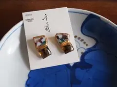 九谷焼 金継ぎ ピアス NO.598