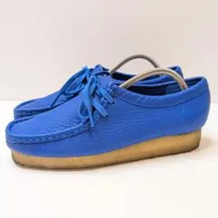 Clarks クラークスオリジナルズ ワラビー 24.5cm ブルー UK5.5のサムネイル