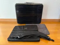 RIMOWAストライプデザイン ビジネスバッグ 中型 ブラック ハイエンドのビジネスバッグ、バックパック、ブリーフケース｜RIMOWA