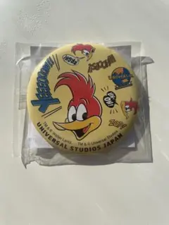 【USJ】ウッディ・ウッドペッカー 缶バッジ