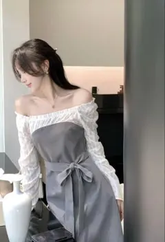 シンプルで年中大活躍！ひざ丈ワンピース✦デートや女子会におすすめ