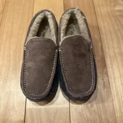 UGG スエード スリッポン 靴 ブラウン/ネイビー