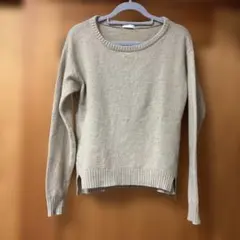 GUリブラメ入り長袖ニット⭐︎プルオーバー