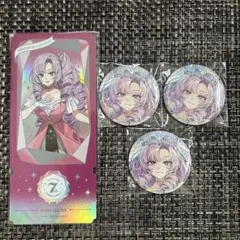 壱百満天原サロメ ART缶バッジ にじさんじ7thチケット風カード 即購入可