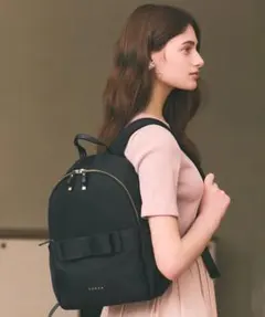 TOCCA 撥水 RIBBON BRICK BACKPACK リュック 黒