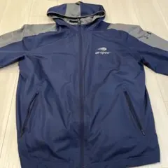 US Open アンダーアーマー　フード付きテニスウェア ネイビー