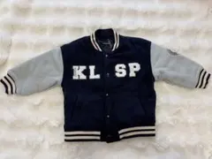 【タグ付未使用】 klädskåp 中綿ジャケット 100cm ネイビー/グレーのサムネイル