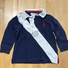Ralph Lauren ポロシャツ 12M ネイビー/ホワイト