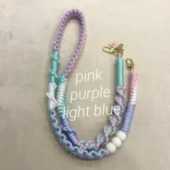 スマホショルダーストラップ　チャーム付き　ハンドメイド