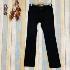 【MICHEL KLEIN 】ストレートデニム ジーンズ　ブラック 46 M