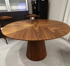 ⭐︎美品　アルモニア ウォルナット円形ダイニングテーブル120センチ