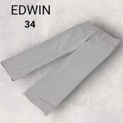 エドウィン メンズ ストレートパンツ 34サイズ ベージュ 日本製 シンプル