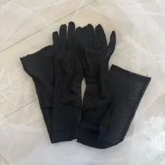 黒 ウェディンググローブ ロンググローブ