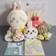 ちいかわ うさぎ がまぐち マスコット サガラバッジ キーホルダー 10点セット