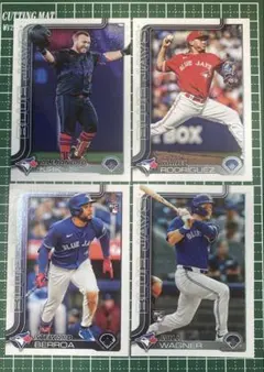 topps 野球カード　4枚セット