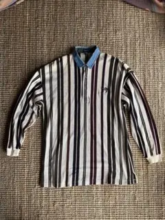 古着 アメリカ GANT ストライプポロシャツ 大きめ オーバーサイズ
