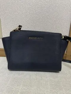 MICHAEL KORS ネイビーショルダーバッグ
