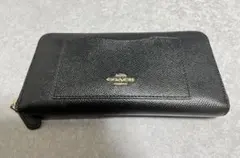 COACH コーチ 長財布 ブラック ラウンドファスナーのサムネイル