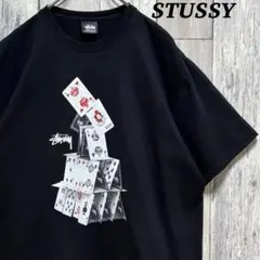 ステューシー　Tシャツ 半袖　House Of Cards ブラック　L