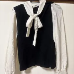 COLZA リボン付き長袖シャツ M ハニーズ