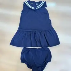 ラルフローレン　ポロ　90 ワンピース　ネイビー　ブルマー　襟　フォーマル