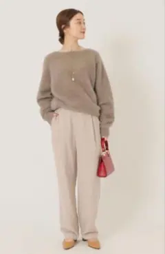 SALE【IENA】 TWビエラ ワイドテーパードパンツ